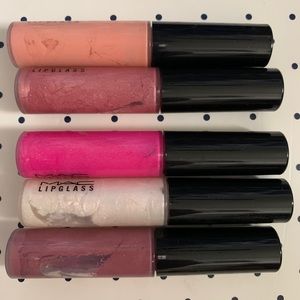MAC Lipglass x5